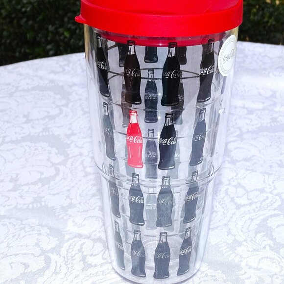 New 24oz. Coca Cola Tervis Insulated Plastic Glass - Picture 2 of 6